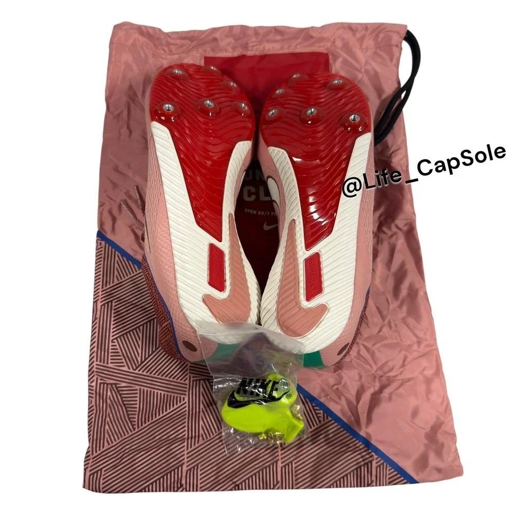 10 Men's Nike Zoom Rival Sprint Track Spikes Armory Pack HQ2061-600 Track Bag